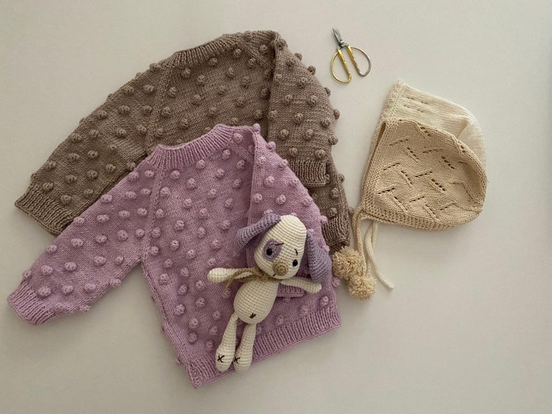 Handknit Sweater Handmade Pullover for Baby,Wool Knitted Sweater Baby Sweater