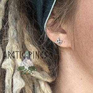 Viking Runes Earrings, Runic Alphabet Earrings, Norse earrings, runic earrings, viking earrings, nordic earrings, dagaz earrings, stainless