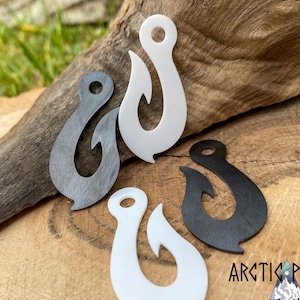 FISH HOOK FLAME Ceramic Mini Survival Striker / Hei matau / Ferro Rod Striker - Bushcraft - Fire Starting - Fire Striker - Rustproof