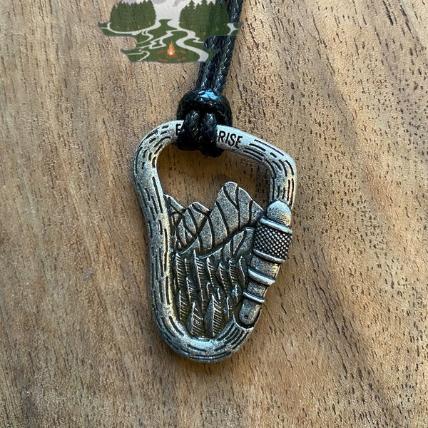 Climbing Carabiner Necklace Etsy
