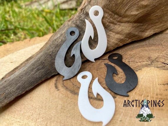 bushcraft fish hook FISH HOOK FLAME Ceramic Mini Survival Striker / Hei Matau / Ferro Rod  Striker - Bushcraft - Fire Starting - Fire Striker - Rustproof