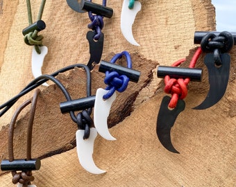 CLAW Fire Starter Necklace - Adjustable Length - Unisex / Fire Starting Survival ( Waterproof and Rustproof)