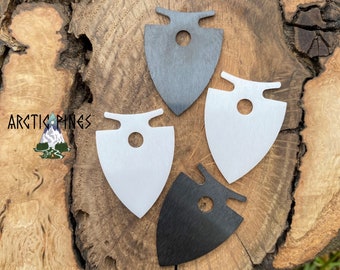 Mini percutor de supervivencia ARROWHEAD / Percutor con varilla de ferrocerio - Percutor de cerámica para hacer fuego - Bushcraft