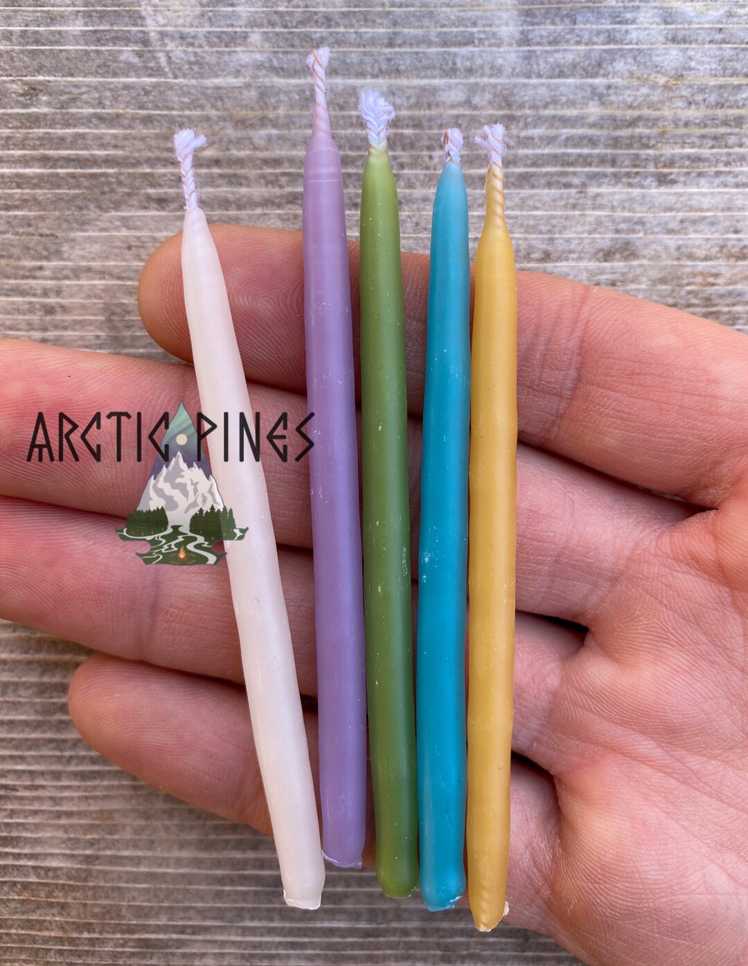 Beeswax Birthday Candles / Natural, Save the Bees, Ecofriendly Hand