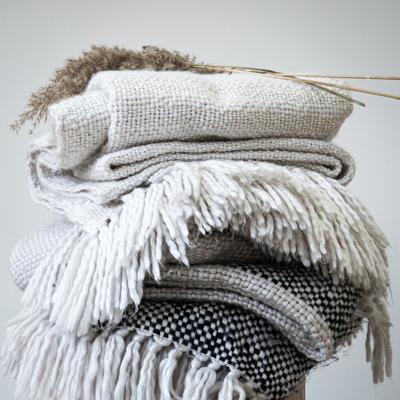 Soft Warm White Throw Blanket / Chunky Knit Throw / Chunky Etsy