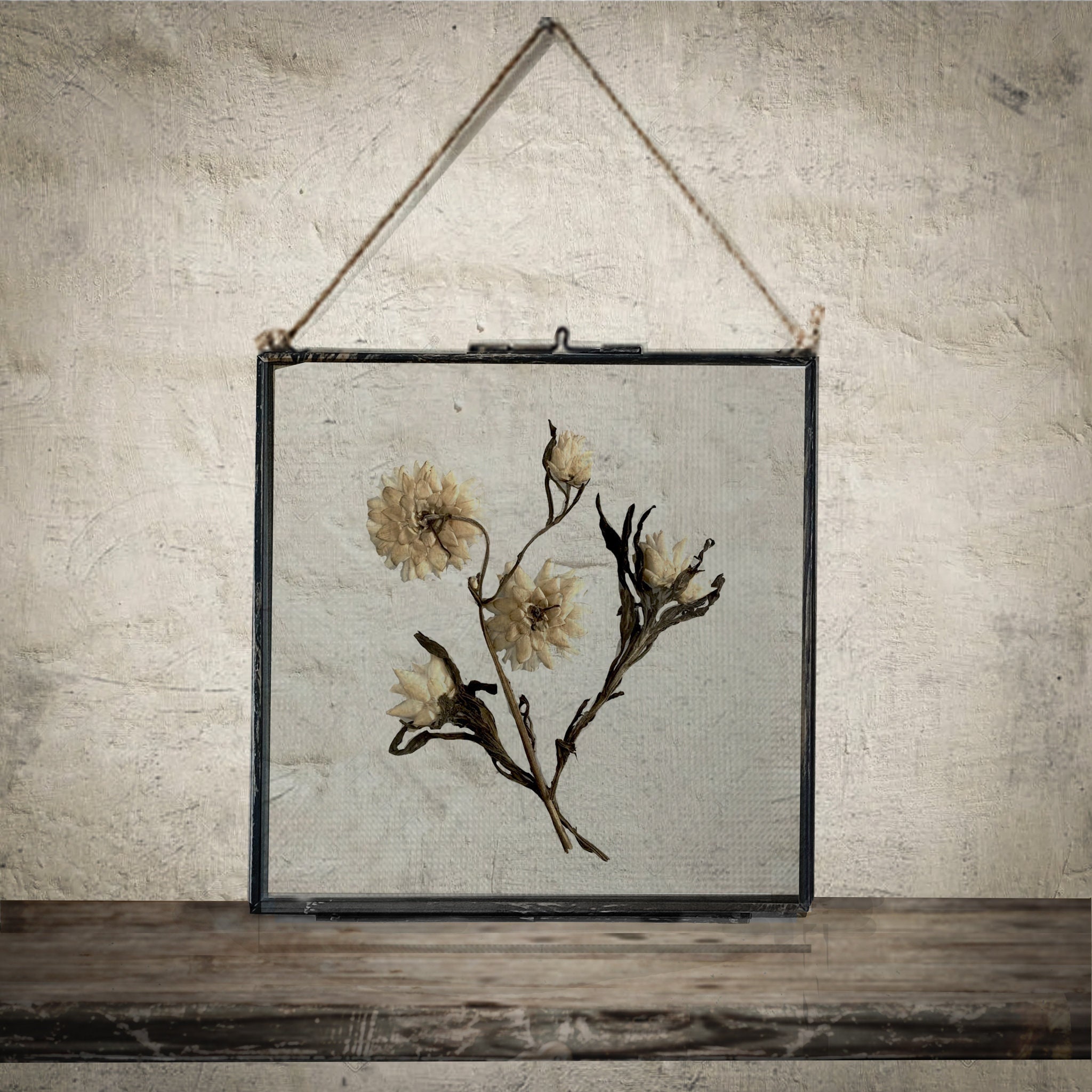 Dried Pressed Flowers in Hanging Glass Frame, Framed Dried Flowers, Pressed  Flower Frame, Wall Art Home Decor, Special Housewarming Gift - Etsy