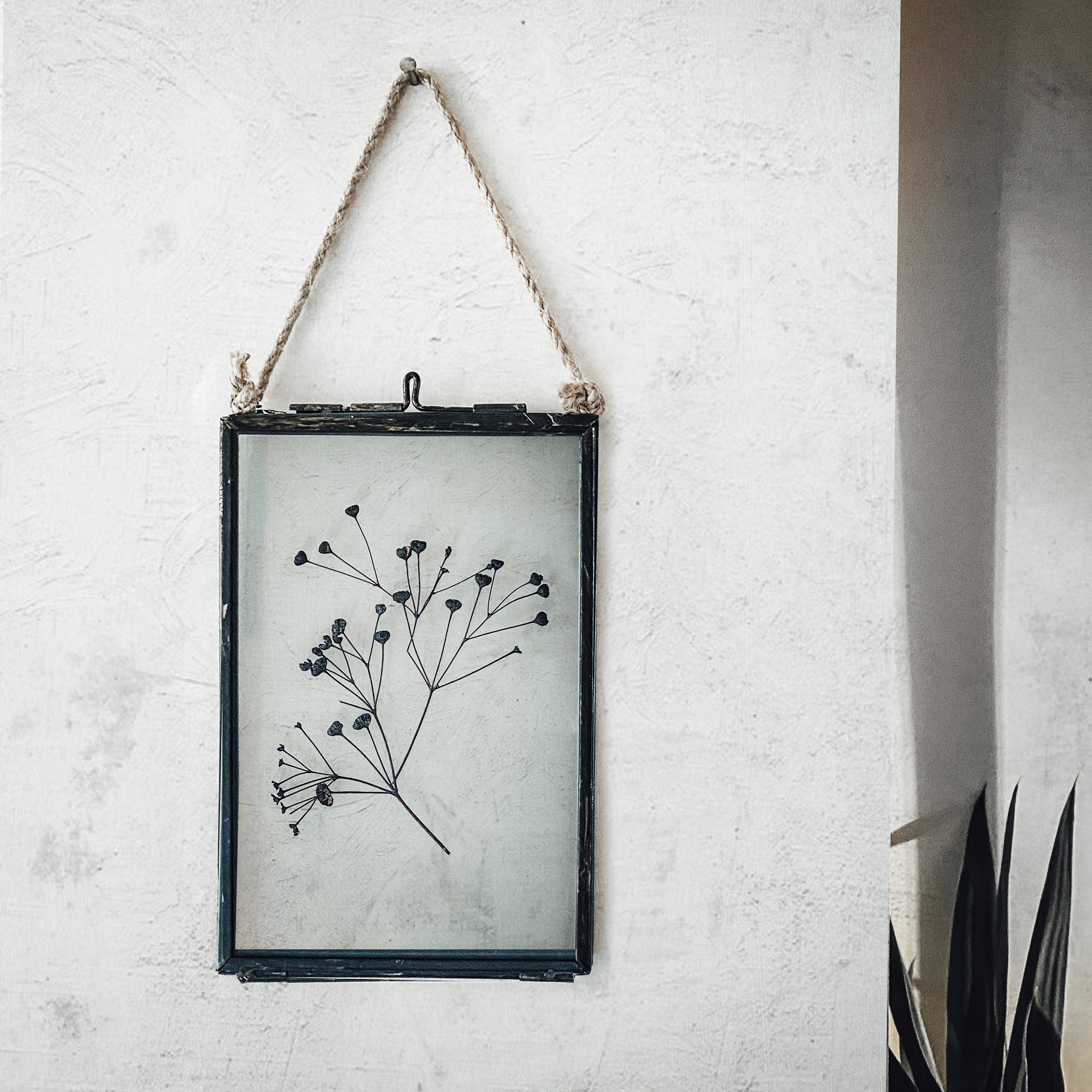1pc Black Transparent Flower Frame DIY Dried Flower Frame Home