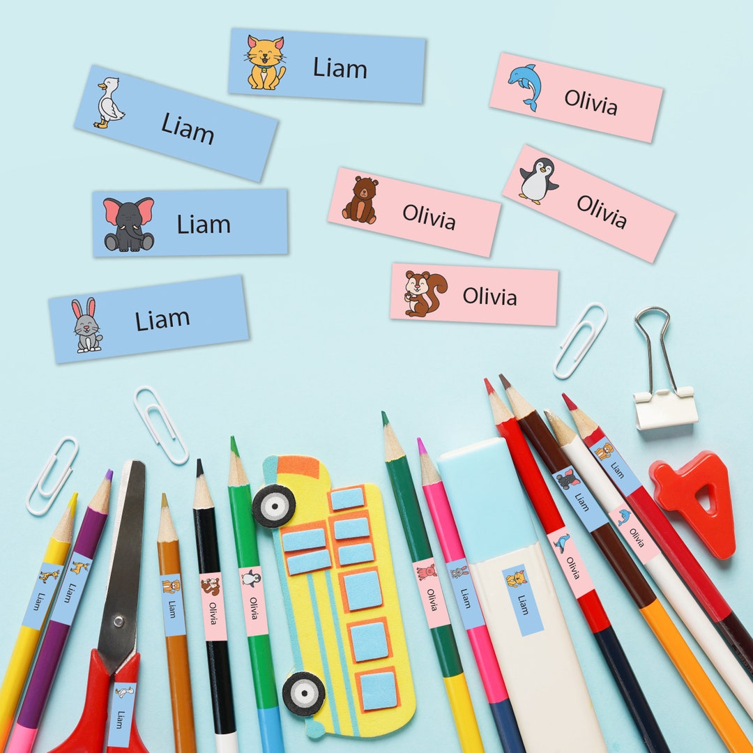 Label Sticker For Names 50 Personalized Name Stickers for Children the Name Labels - Etsy