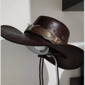 Leather Fedora, Fedora for Women, Black Fedora, Man Winter Hat, Stiff Fedora Hat, Fedora For Men, Large Brim Hat, Retro Style Hat, Boho Hat