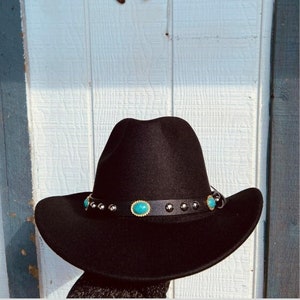 Winter Fedora Hat, Women&#39;s Winter Hat, Stiff Black Fedora, Boho Hat for Men, Short Brim Hat, Felt Fedora, Cowboy Style Hat, Unisex Fedora