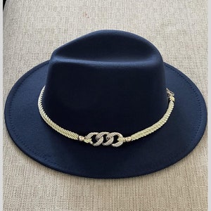 Classic Hat For Women, Black Fedora, Unisex Fedora, Panama-Inspired Hat, Large Brim Hat, Wide Brim Fedora, Fedora Hat, Winter Fedora Hat