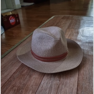 Cappello di paglia di carta, cappello per donna, cappello unisex, idee regalo per la festa della mamma, cappello a tesa larga, cappello di feltro, cappello per uomo, cappello da sole in paglia, regali per le mamme