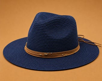Big Size Straw Sun Hat for Women & Men – Wide Brim Jazz Beach Hat
