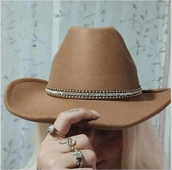 Cappello Giallo Donna Cappello Fedora Messer In Feltro Di Lana