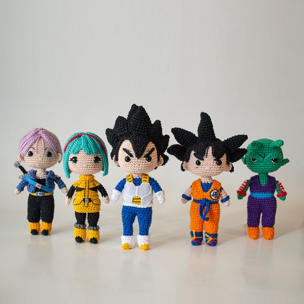 Patrons amigurumi de Son Goku et ses amis