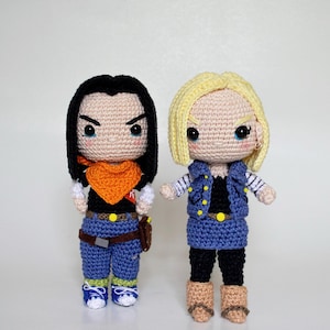 Patrón Amigurumi Androides C17 y C18