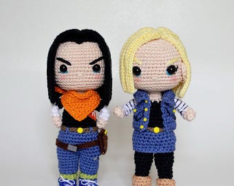 Amigurumi Pattern Androids C17 and C18