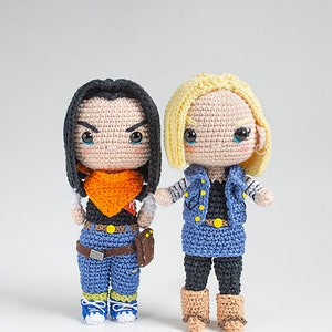 Androids C17 and C18 Amigurumi Pattern