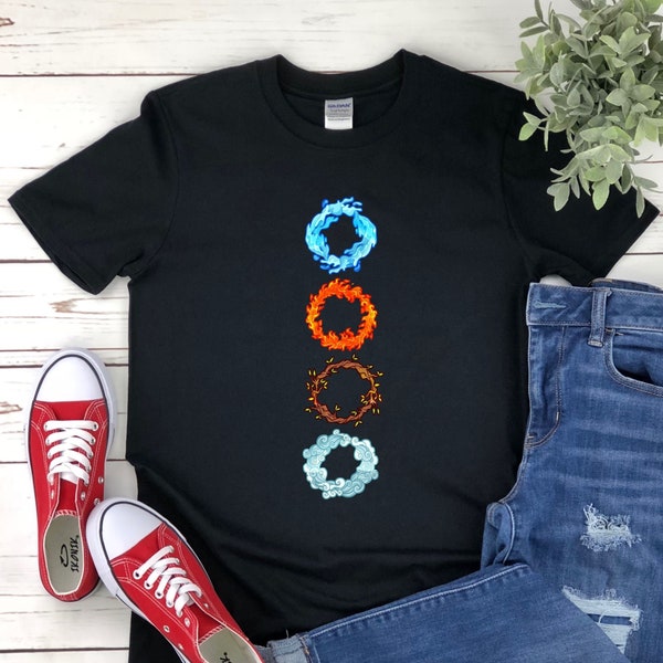 Four Elements Air Earth Fire Water Ancient Alchemy Symbols Classical Elements Natural Philosophy Gift T-Shirt | Hoodie | Sweater | Tank Top