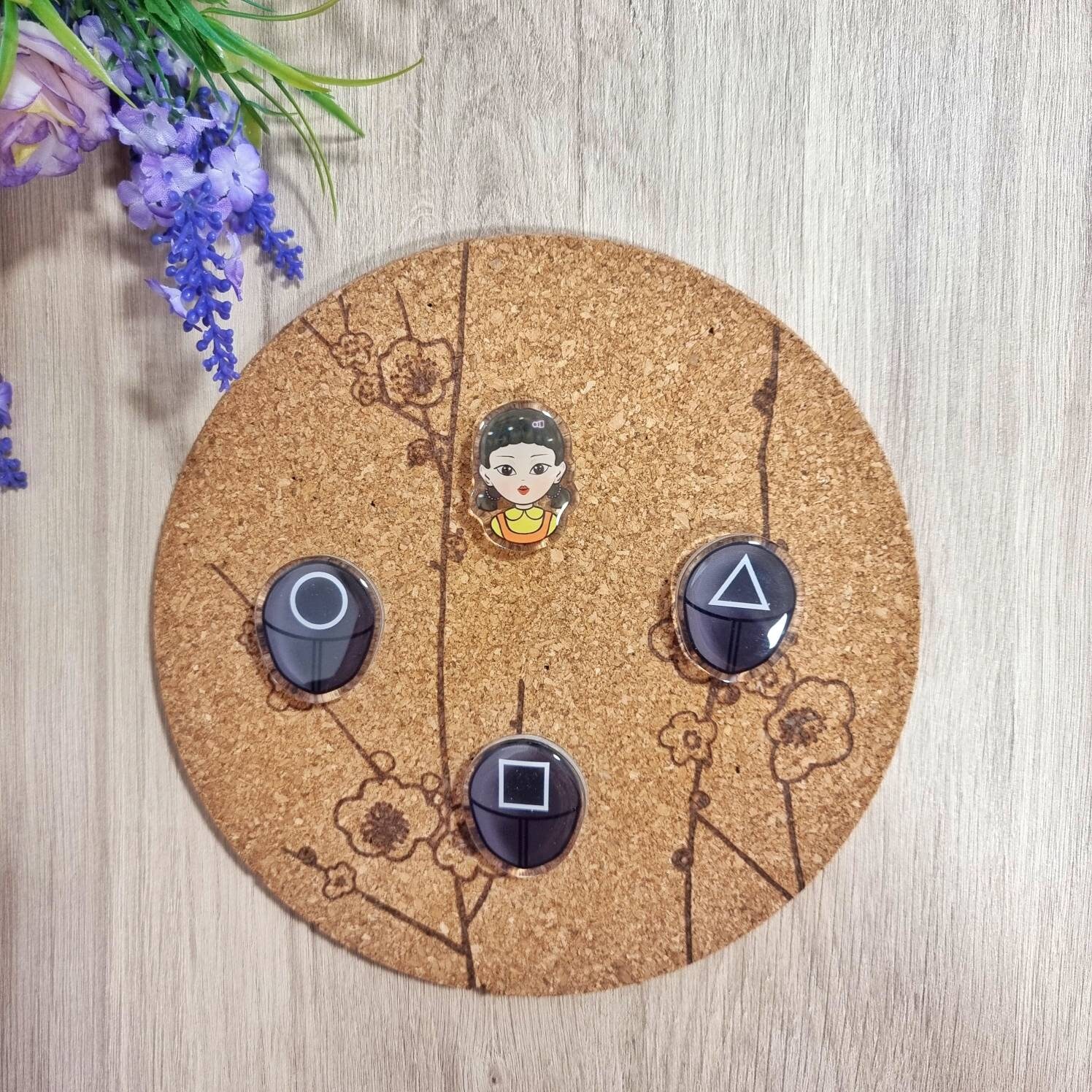Jeu Du Calamar Regle Du Jeu Jeu de calamar Épingles acryliques | Etsy