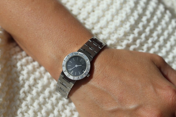 BVLGARI　BB23SS　純正コマ　11㎜ BVLGARI Watch BB23SS Quartz Black Dial Stainless Steel