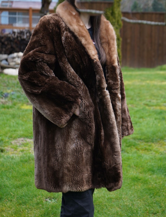 Antique Plymouth Furs FUR Long Coat / Jacket - Etsy