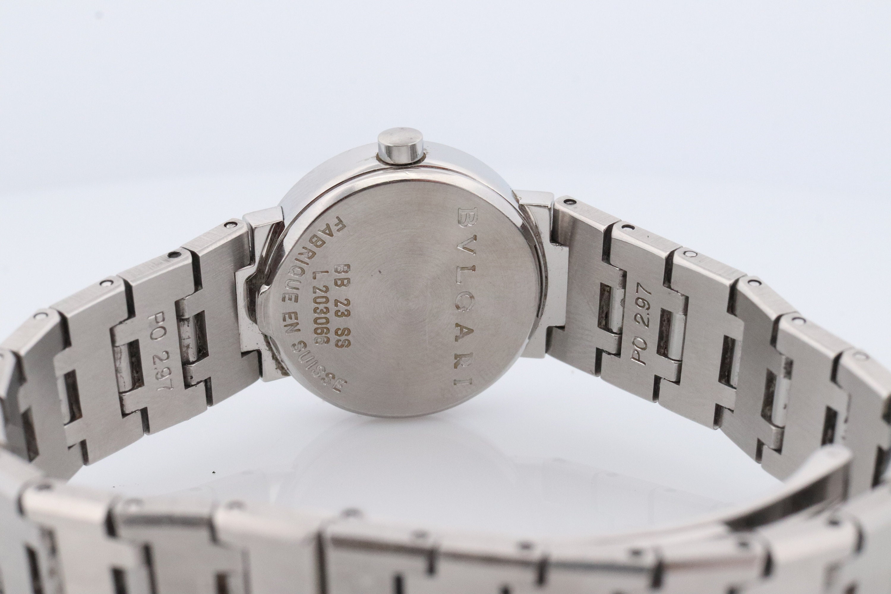 Vintage BVLGARI Watch. Bulgari BB 23 SS Stainless Steel Quartz