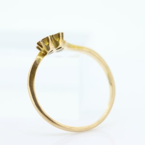 Honey comb citrine ring. 10k Yellow Gold citrine ring. image 7