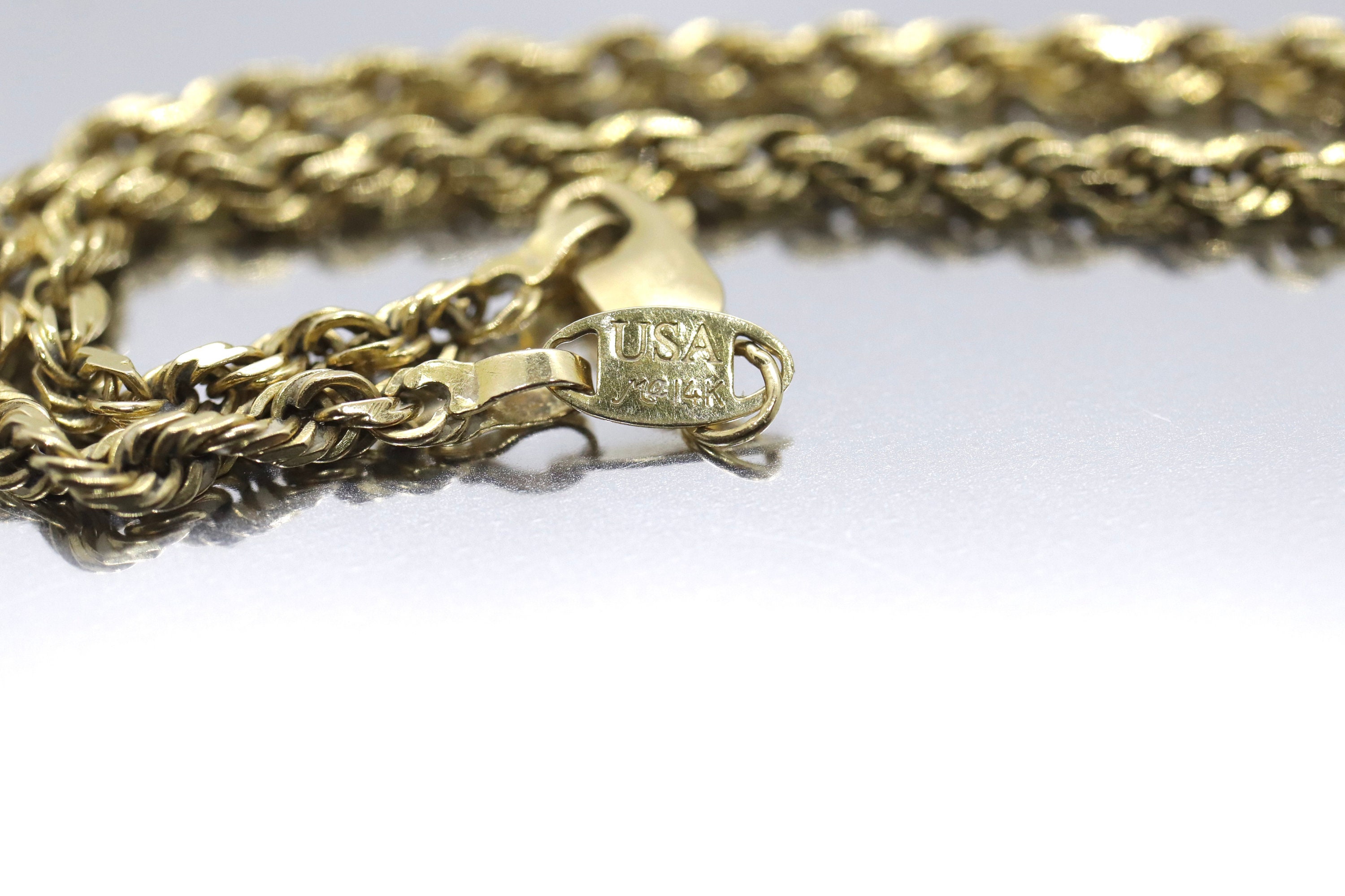 Michael anthony 14k sales gold rope chain