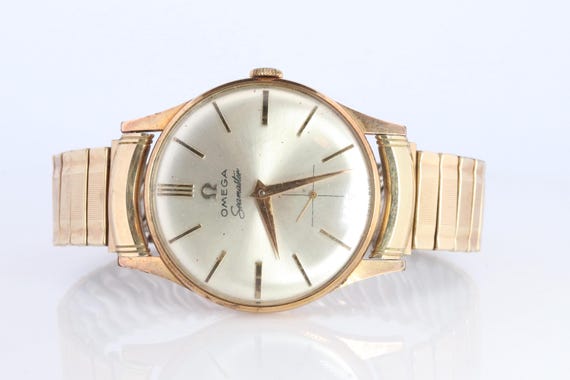 Omega Seamaster 18k Gold Omega Automatic Seamaster 35mm