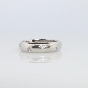 Tiffany and Co. Diamond Etoile Band. Authentic Tiffany Pt950 Platinum Ring