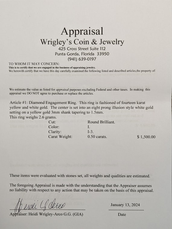Art Deco Diamond Solitaire Ring. 14k Gold Europea… - image 10