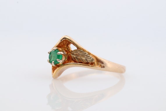 Black Hills Gold Ring. 10k Multi-Tone Emerald Bla… - image 6