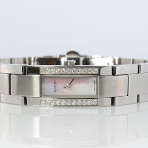 Vintage Gucci Quartz 4600l Uhr. Gucci Diamond Mop Damen. Box und Papiere