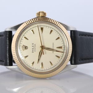 Rolex Watch. Rolex Ref. 6430 1950s Stainless Steel Multi Tone Mens Rolex Watch.