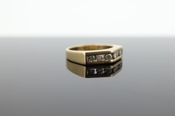 14k diamond tension set Eternity ring. 14k Diamon… - image 3