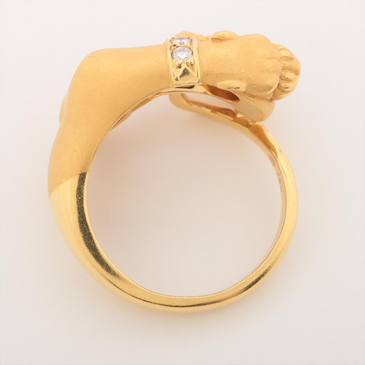 カレラ・イ・カレラ 18K ゴールド パンサー リング ルビー アイ 