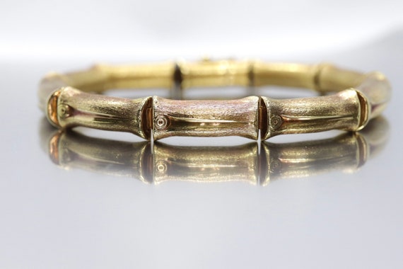 18k Bamboo bracelet. High Detailed Bamboo articul… - image 1