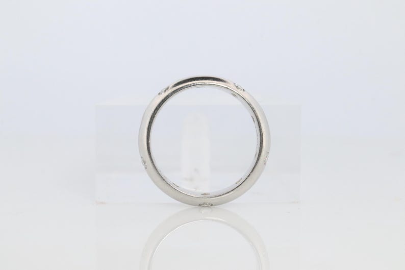 Tiffany and Co. Diamond Etoile Band. Authentic Tiffany Pt950 Platinum Ring