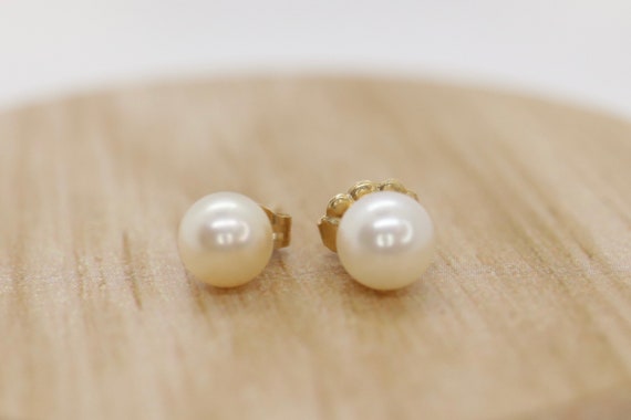 14k Pearl Stud earrings - image 3