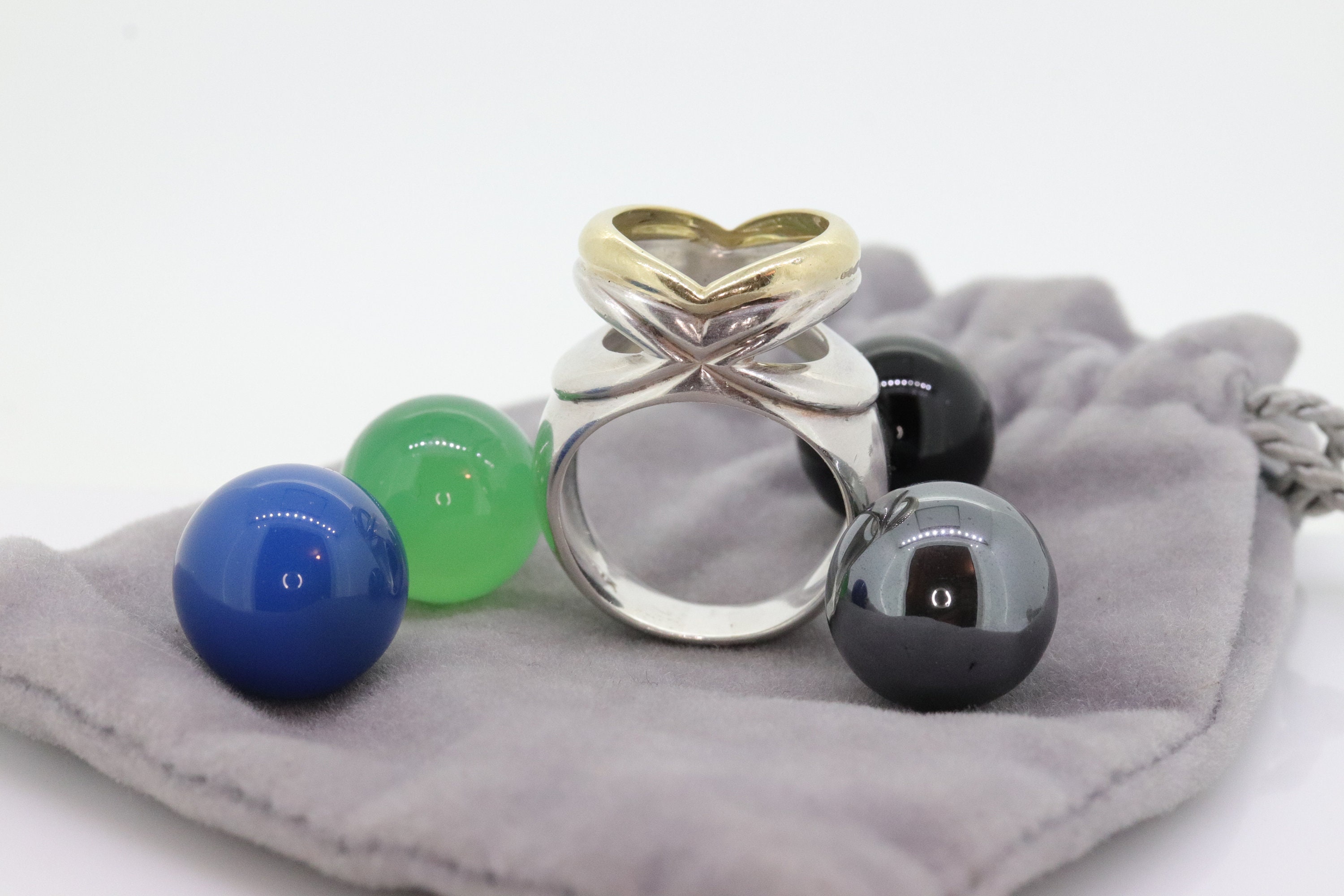 Payment 1 2 for H. ORBIS Ring With Spheres. 18k Sterling Ring With