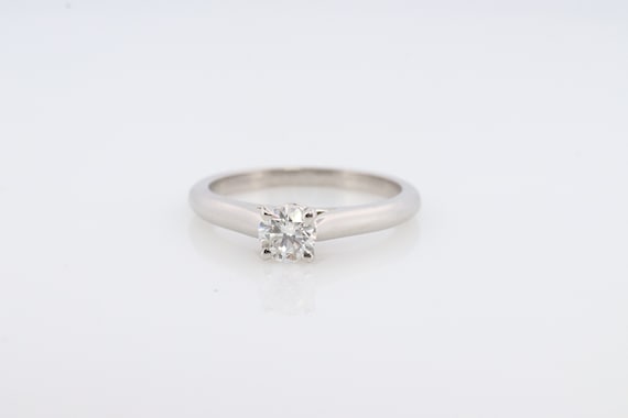 Cartier Platinum Diamond Solitaire ring.  PT950 G… - image 2