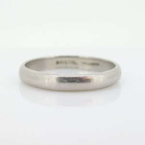 Palladium half round BRISTOL wedding band. Mens Palladium band. BRISTOL Palladium Band. Sz10.75.