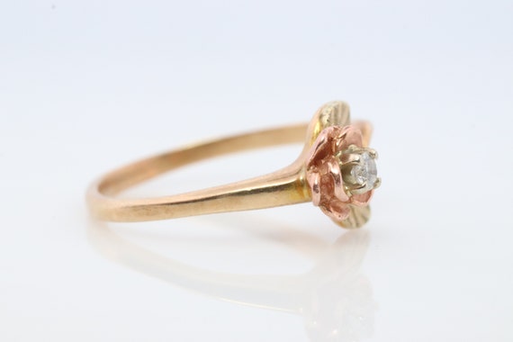 Black Hills Gold Ring. Diamond Ring. 10k Multi-To… - image 6
