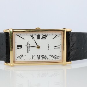 Raymond Weil Ladies Watch. Rw Tank Carree 5742 18k Gold Electroplated.
