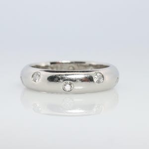 Tiffany and Co. Diamond Etoile Band. Authentic Tiffany Pt950 Platinum Ring