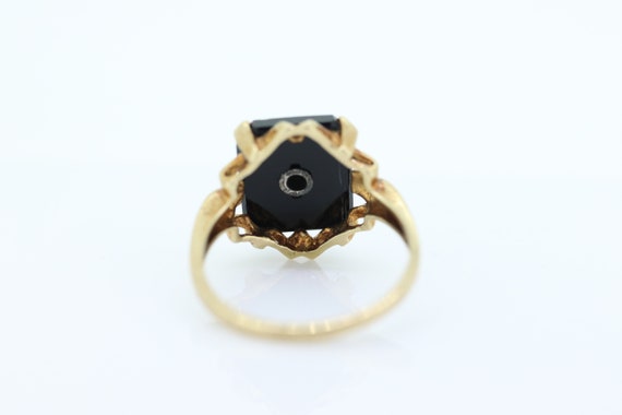 Onyx Diamond Ring. Onyx Diamond Ring. Onyx diamon… - image 6