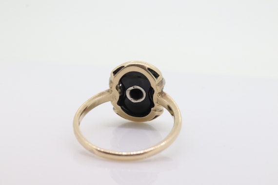 Onyx Diamond Ring. Onyx Concave Diamond Ring. Ony… - image 6