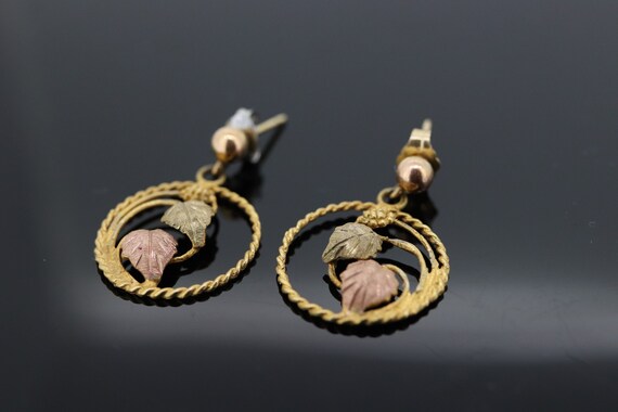 Black Hills Gold Dangle earrings. Black Hills Vin… - image 2