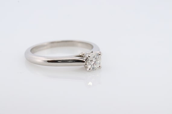 Cartier Platinum Diamond Solitaire ring.  PT950 G… - image 7